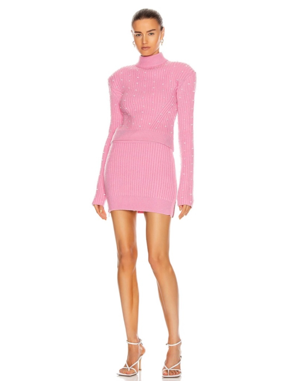 David Koma Plexi Knit Sweater and Skirt Set - NWT